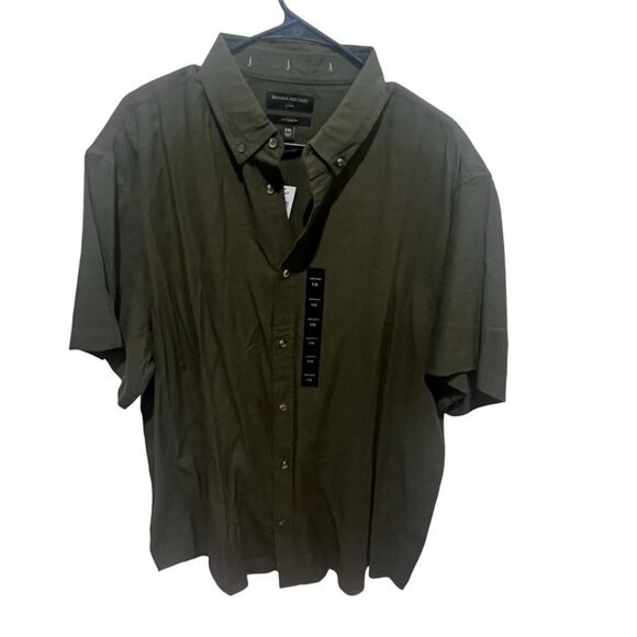 NWT Banana Republic button down mens short sleeved collared shirt size xxl - Picture 1 of 8